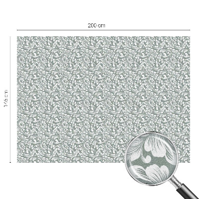 Eleganță frunzișoasă Folie opacă geam cu model vitraliu