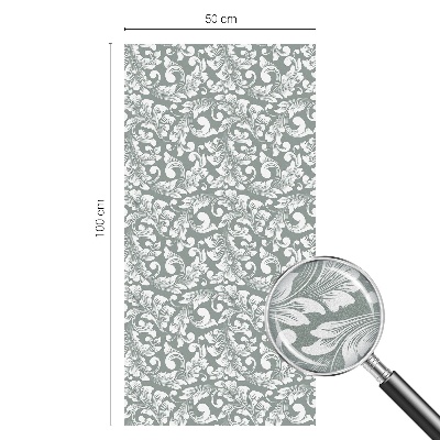 Eleganță frunzișoasă Folie opacă geam cu model vitraliu