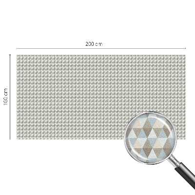 Triunghiuri geometrice Folie opacă geam cu model vitraliu