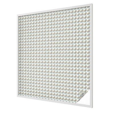 Triunghiuri geometrice Folie opacă geam cu model vitraliu