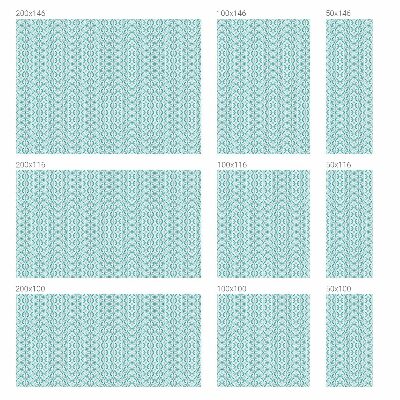 Simetrie ovală Folie geam să nu se vadă din exterior