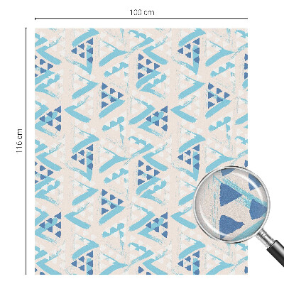 Modele geometrice Folie opacă geam cu model vitraliu