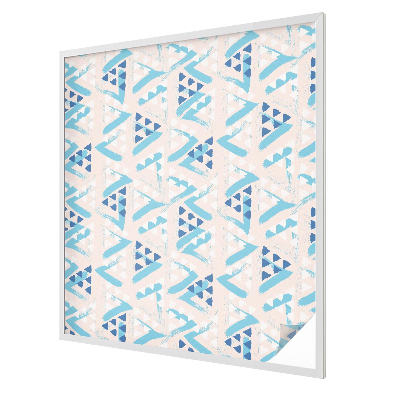 Modele geometrice Folie opacă geam cu model vitraliu