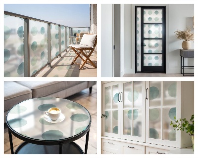 Cercuri delicate Folie decorativă geam vitraliu