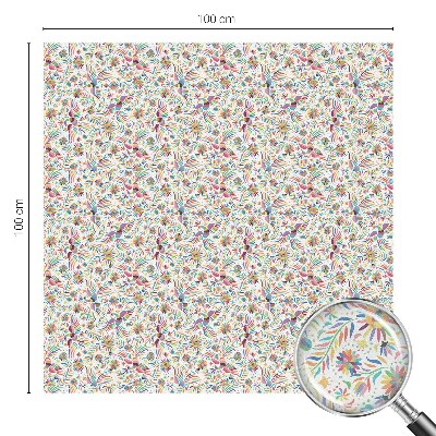 Exotism colorat Folie decorativă geam vitraliu