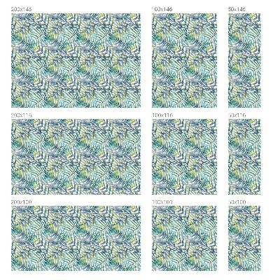 Acuarelă tropicală Folie opacă geam cu model vitraliu