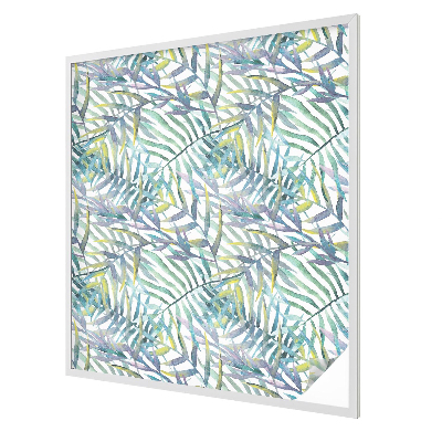 Acuarelă tropicală Folie opacă geam cu model vitraliu