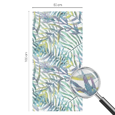 Acuarelă tropicală Folie opacă geam cu model vitraliu