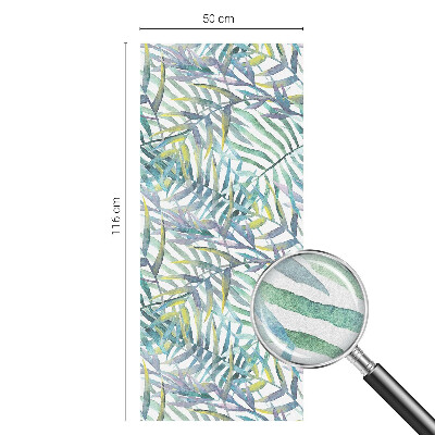 Acuarelă tropicală Folie opacă geam cu model vitraliu