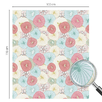 Flori pastelate Folie geam să nu se vadă din exterior