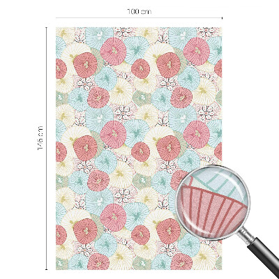 Flori pastelate Folie geam să nu se vadă din exterior