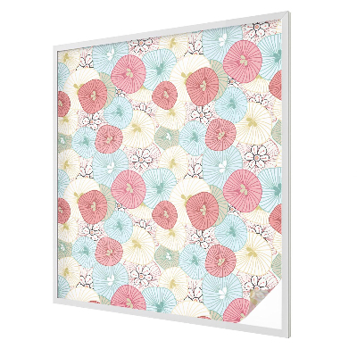 Flori pastelate Folie geam să nu se vadă din exterior