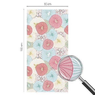 Flori pastelate Folie geam să nu se vadă din exterior