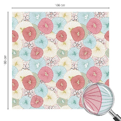 Flori pastelate Folie geam să nu se vadă din exterior