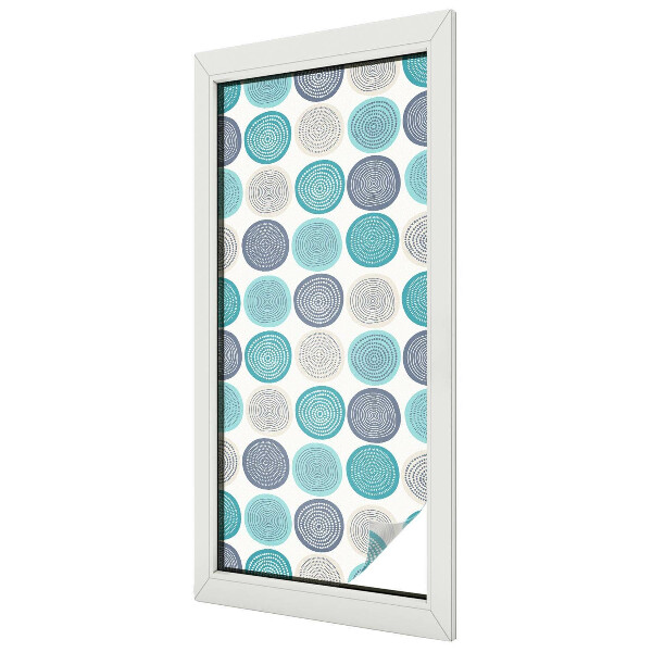 Cercuri geometrice Folie decorativă geam vitraliu