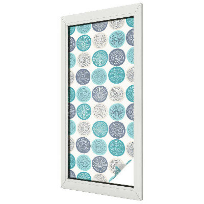 Cercuri geometrice Folie decorativă geam vitraliu