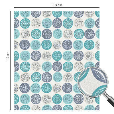 Cercuri geometrice Folie decorativă geam vitraliu