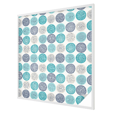 Cercuri geometrice Folie decorativă geam vitraliu