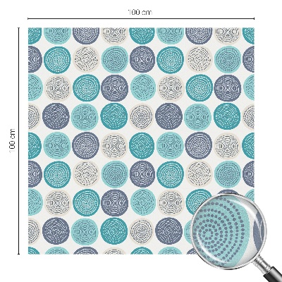 Cercuri geometrice Folie decorativă geam vitraliu