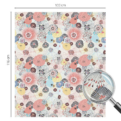 Floare colorată Folie geam să nu se vadă din exterior