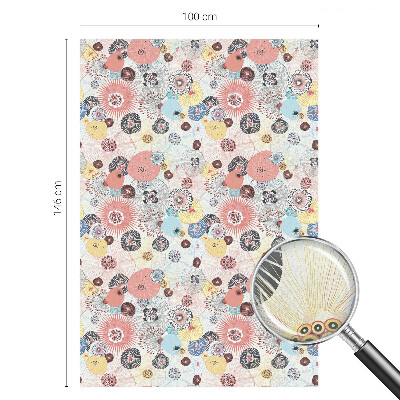 Floare colorată Folie geam să nu se vadă din exterior