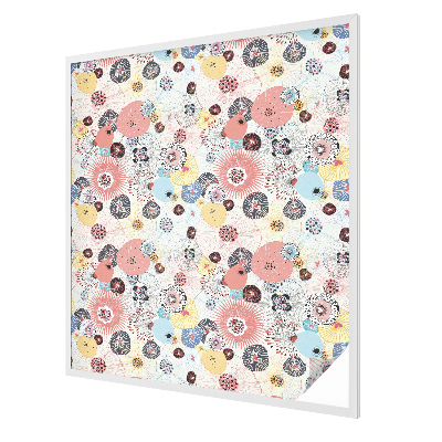 Floare colorată Folie geam să nu se vadă din exterior