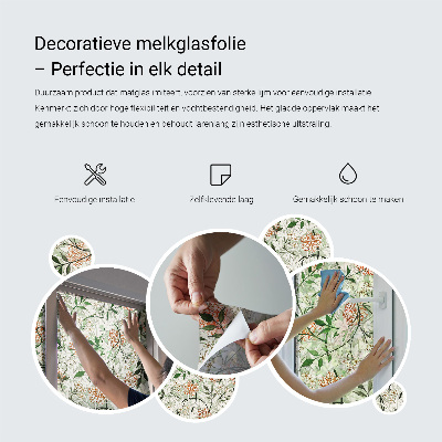 Floare colorată Folie geam să nu se vadă din exterior