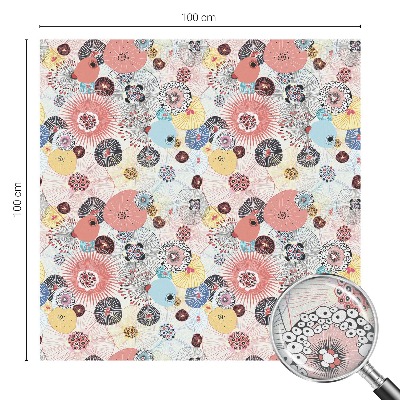 Floare colorată Folie geam să nu se vadă din exterior