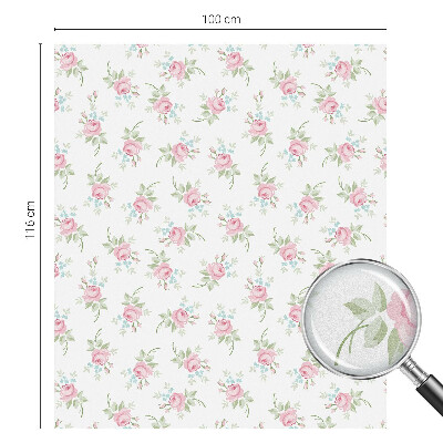 Trandafiri romantici Folie autocolantă geam