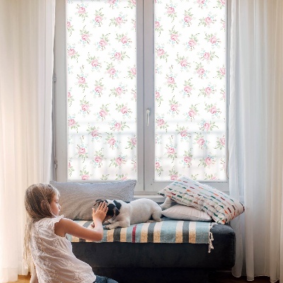 Trandafiri romantici Folie autocolantă geam