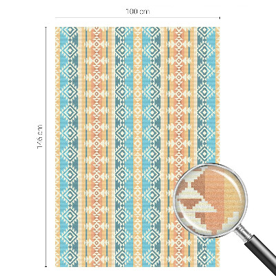 Motive geometrice Folie opacă geam cu model vitraliu