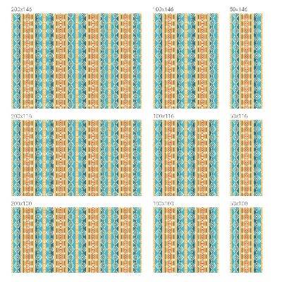 Motive geometrice Folie opacă geam cu model vitraliu