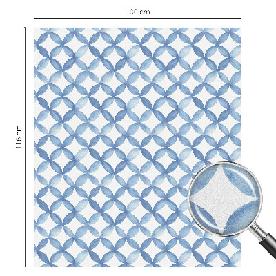 Flori geometrice Folie geam intimitate model vitraliu