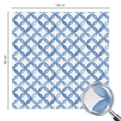 Flori geometrice Folie geam intimitate model vitraliu