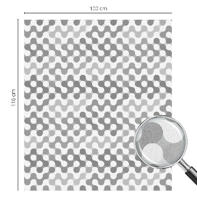 Geometria undelor Folie opacă geam cu model vitraliu