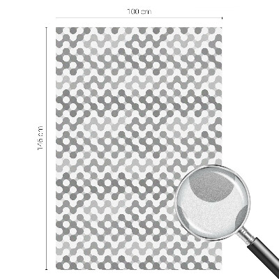 Geometria undelor Folie opacă geam cu model vitraliu