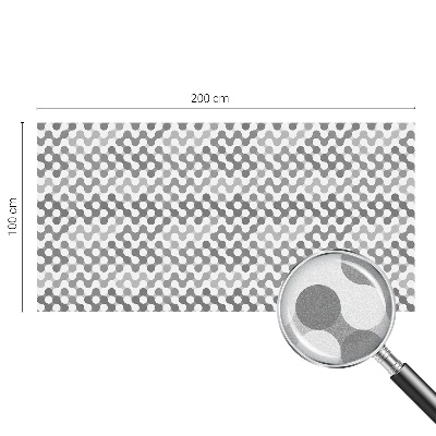 Geometria undelor Folie opacă geam cu model vitraliu