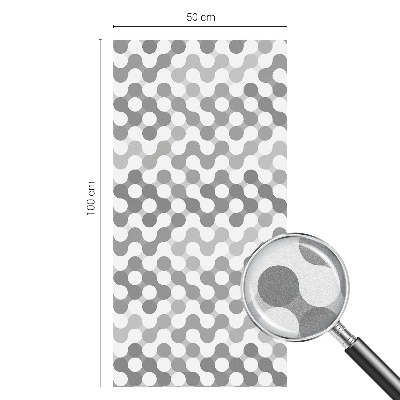Geometria undelor Folie opacă geam cu model vitraliu
