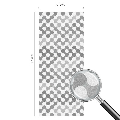Geometria undelor Folie opacă geam cu model vitraliu