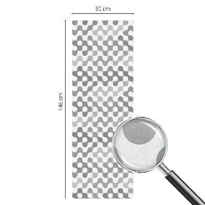 Geometria undelor Folie opacă geam cu model vitraliu
