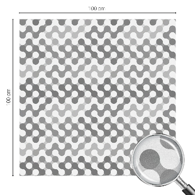 Geometria undelor Folie opacă geam cu model vitraliu