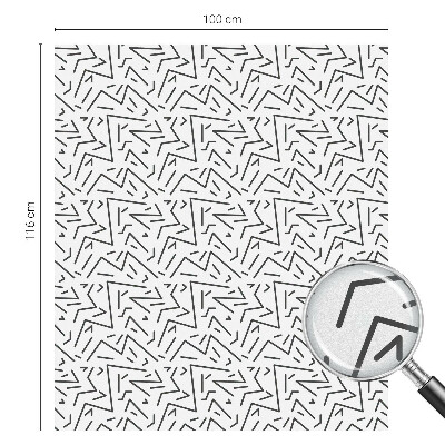 Zigzaguri abstracte Folie autocolantă geam