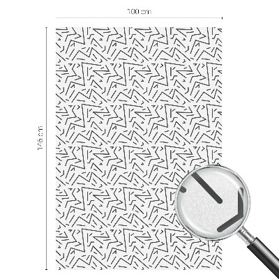 Zigzaguri abstracte Folie autocolantă geam