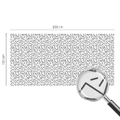 Zigzaguri abstracte Folie autocolantă geam