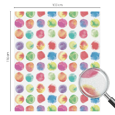 Cercuri colorate Folie geam intimitate model vitraliu