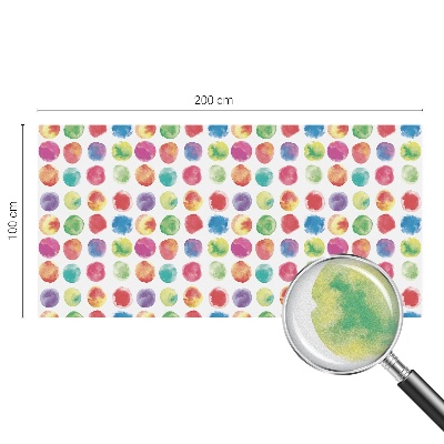 Cercuri colorate Folie geam intimitate model vitraliu