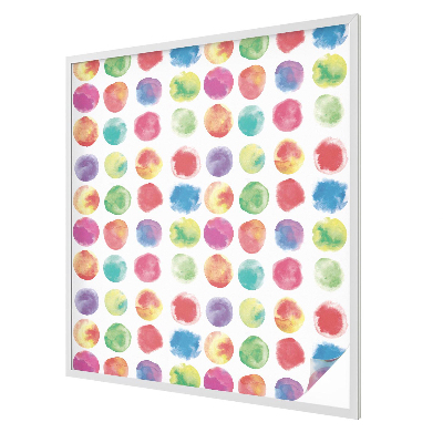 Cercuri colorate Folie geam intimitate model vitraliu