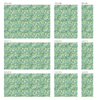 Ferigă verde Folie autocolantă geam