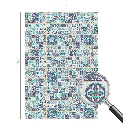 Plăci florale Folie opacă geam cu model vitraliu