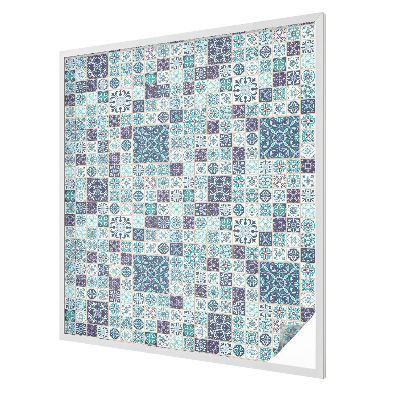 Plăci florale Folie opacă geam cu model vitraliu